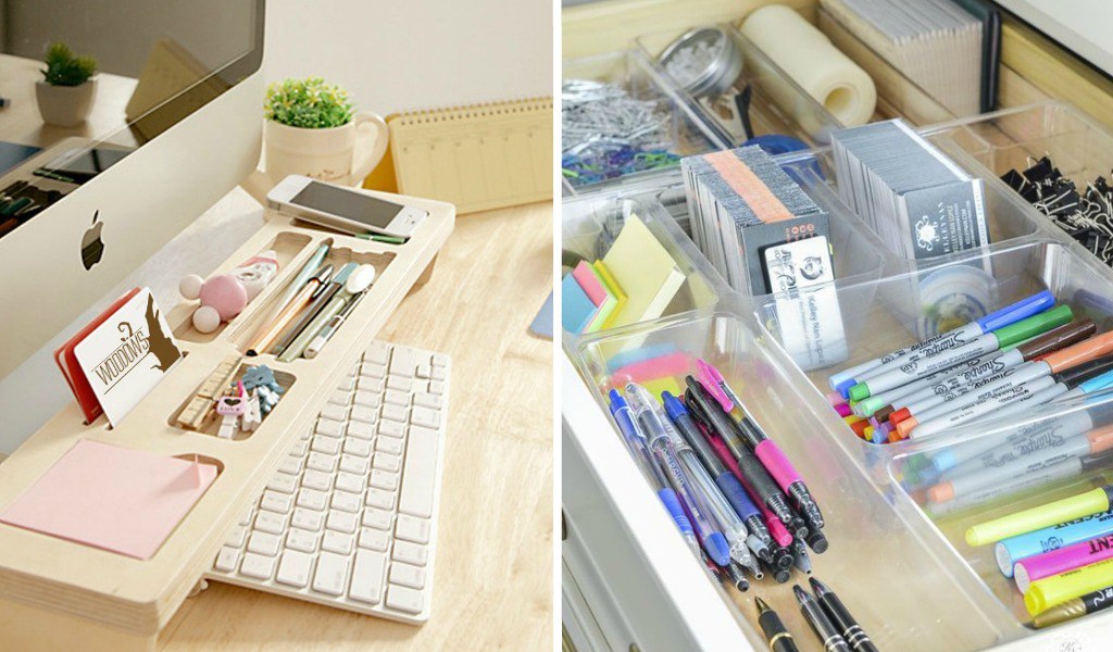 organized office work desk